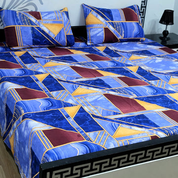 Sherwaan | 3D Crystal cotton single Bed Bedsheets